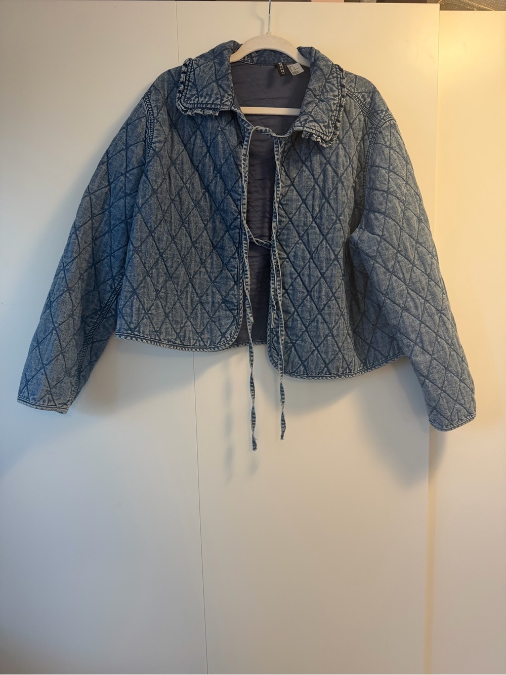 Quilted Denim Crop Jacket